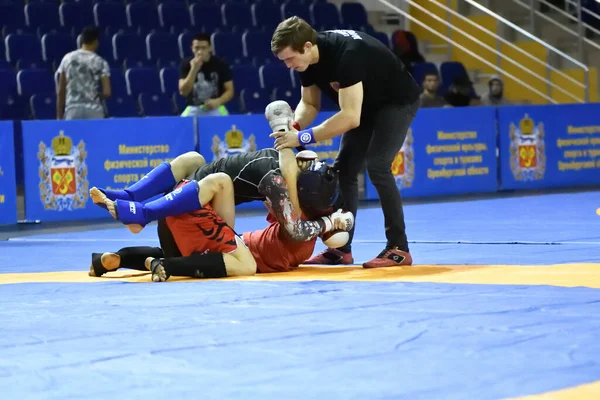 Orenburg Rusland Oktober 2019 Mannen Nemen Deel Aan Pankration Worstelen — Stockfoto