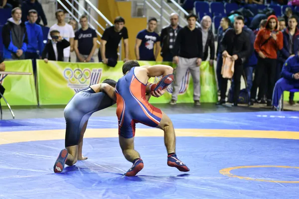 Orenburg Russia March 2017 Boy Compete Sports Wrestling Volga Federal — Stock Photo, Image