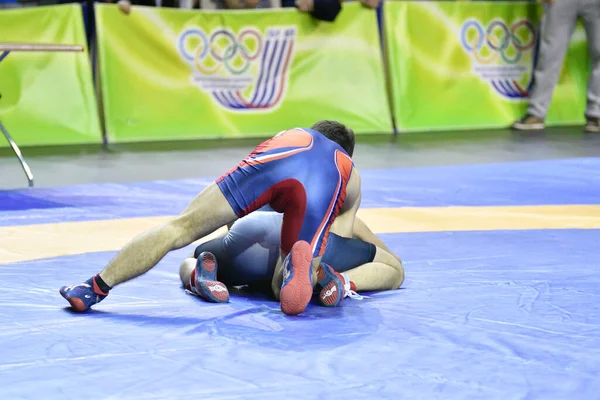 Orenburg Russland März 2017 Junge Treten Bei Der Föderalen Bezirksmeisterschaft — Stockfoto