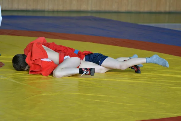 Orenburg Rusya Şubat 2019 Şampiyonluk Okulu Spor Adı Altında Silahsız — Stok fotoğraf
