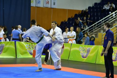 Orenburg, Rusya - 5 Mart 2017: Erkekler Kiokusinkaj 