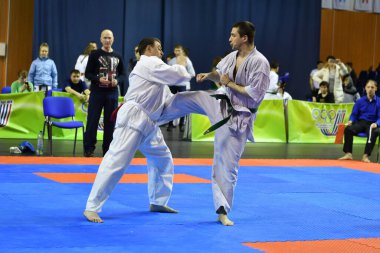 Orenburg, Rusya - 5 Mart 2017: Erkekler Kiokusinkaj 