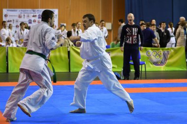 Orenburg, Rusya - 5 Mart 2017: Erkekler Kiokusinkaj 