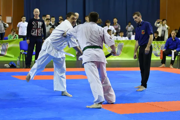 Orenburg Rusia Marzo 2017 Año Los Niños Compiten Karate Campeonato —  Fotos de Stock