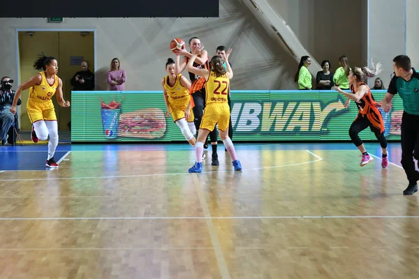 Orenburg Russia November 2019 Girls Play Basketball Russian Championship Match — Stock Photo, Image