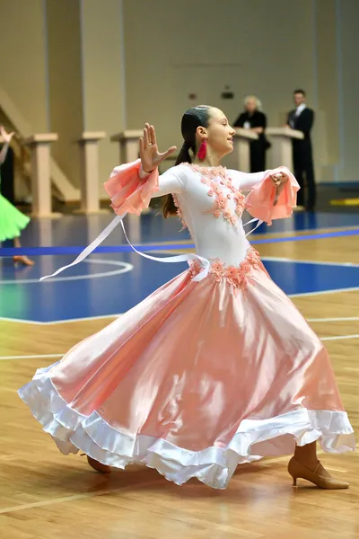 Orenburg Russia November 2019 Girl Boy Dancing Open Championships Cups — Stock Photo, Image