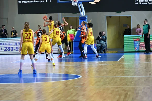 Оренбург Росія Листопада 2019 Дівчата Грають Баскетбол Чемпіонаті Росії Між — стокове фото