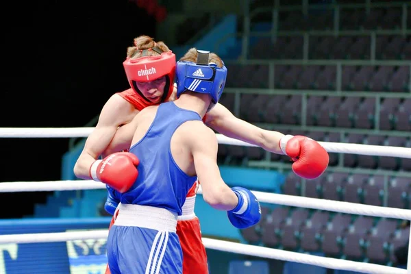 Orenburg Russia May 2017 Boys Boxers Compete Championship Russia Boxing — Stok fotoğraf