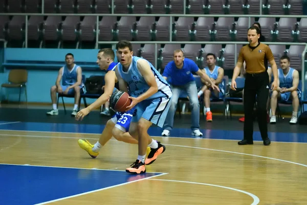 Orenburg Russia June 2019 Year Men Play Basketball Interregional Finals — Stock Photo, Image