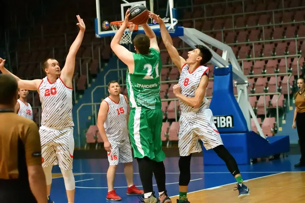 Orenburg Oroszország Június 2019 Férfiak Kosárlabda Interregionális Döntőben Amatőr Kosárlabda — Stock Fotó
