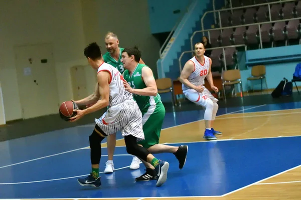 Orenburg Russland Juni 2019 Männer Spielen Basketball Interregionalen Finale Der — Stockfoto