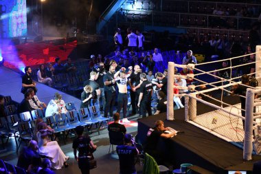 Orenburg Rusya - 15 Haziran 2018: Erkekler Uluslararası Dövüş Sanatları Turnuvası (MMA) (M-1 Challenge 94) 