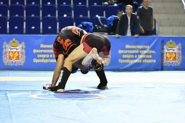 Orenburg Rusia Octubre 2019 Los Hombres Compiten Lucha Libre Pankration — Foto de Stock