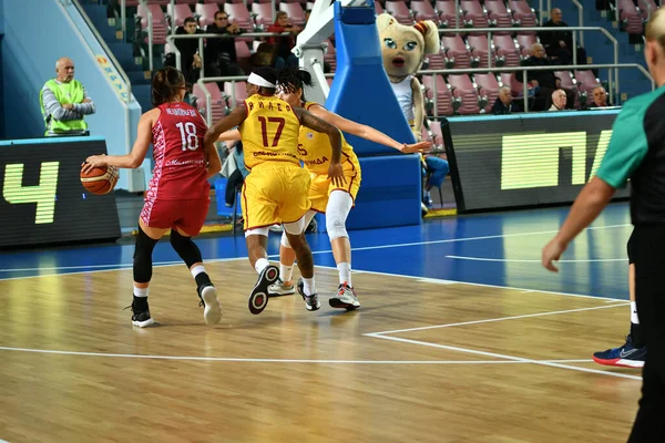 Orenburg Russia October 2019 Girls Play Basketball Match Russian Championship — Stock Photo, Image