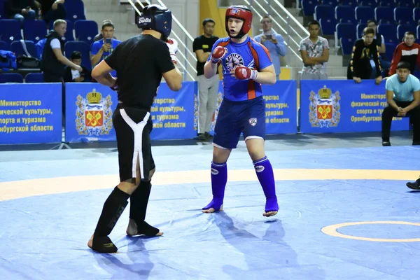 Orenburg Rosja Października 2019 Mężczyźni Rywalizują Zapasach Pankration Open Championship — Zdjęcie stockowe