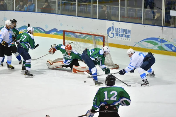 Orenburg Rusko Dubna 2017 Muži Hrají Hokej Pračkou Turnaji Challenge — Stock fotografie