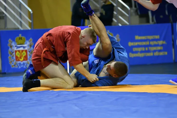 Orenburg Russia Ottobre 2019 Ragazzi Gareggiano Nel Sambo Campionato Della — Foto Stock