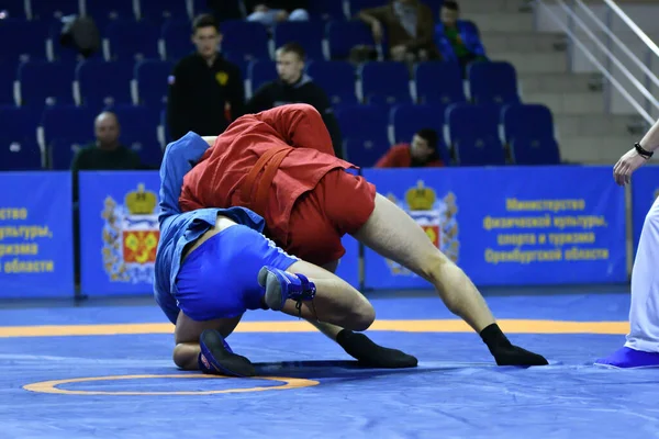 Orenburg Ryssland Oktober 2019 Pojkar Tävlar Sambo Orenburg Regionens Mästerskap — Stockfoto