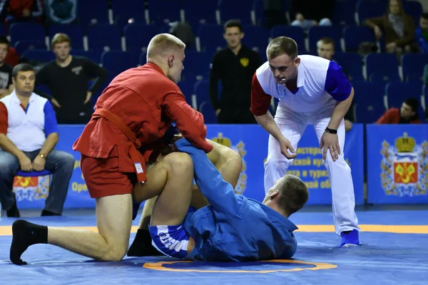 Orenburg Russie Octobre 2019 Les Garçons Concourent Sambo Championnat Région — Photo