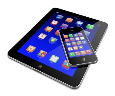 tablet PC ile hareket eden telefon