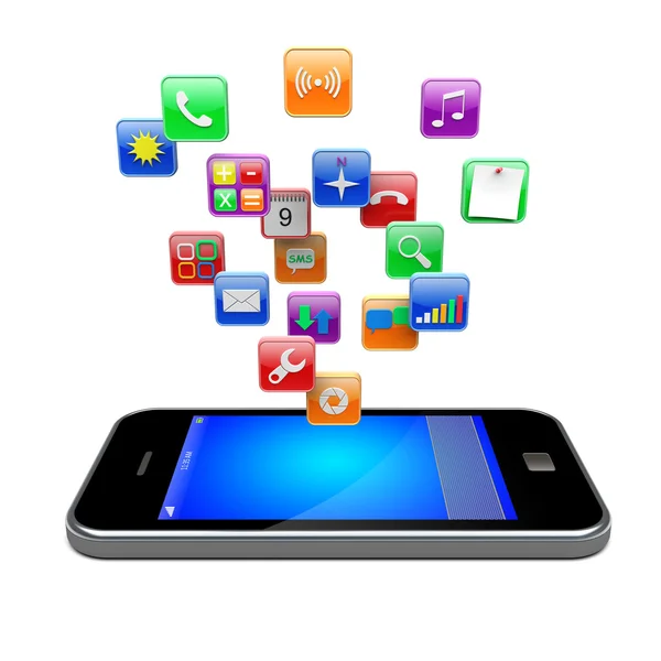 Smartphone apps icons — Stock Photo, Image