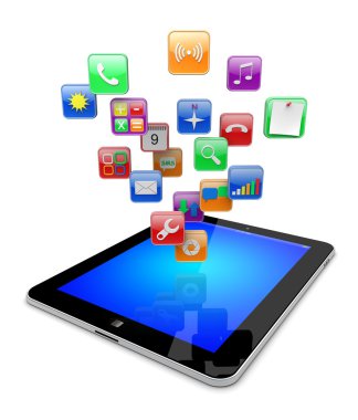 tablet PC uygulamaları simgeler