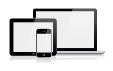 dizüstü bilgisayar, tablet pc ve smartphone