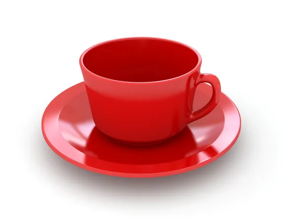 Red coffee cup — Stock Photo, Image