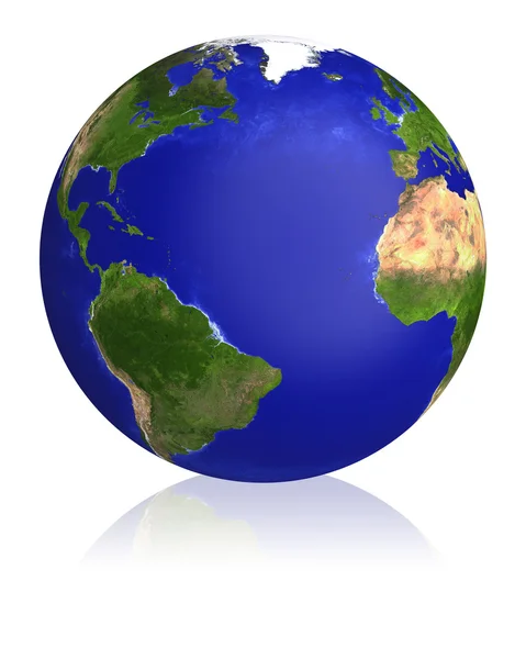 Earth planet globe map. — Stock Photo, Image