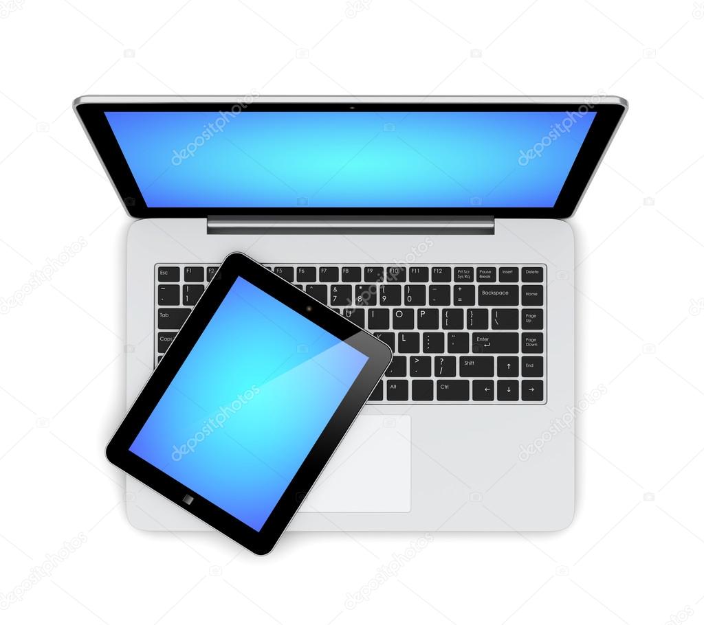 Ordinateur Portable Et Tablette Pc Image Libre De Droit Par Shtanzman C
