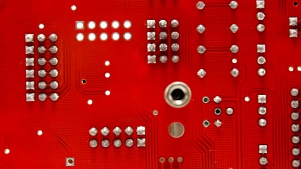 红色 pcb 移动 — 图库视频影像