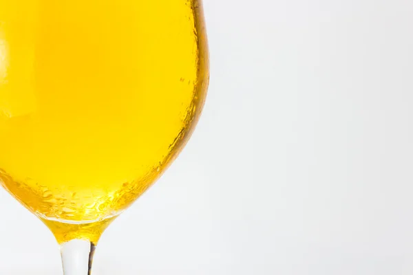 Closeup of beer in a glass — Stock Photo, Image