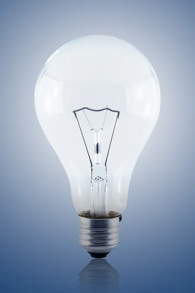 Illuminated light bulb including clipping path — Stock Photo, Image