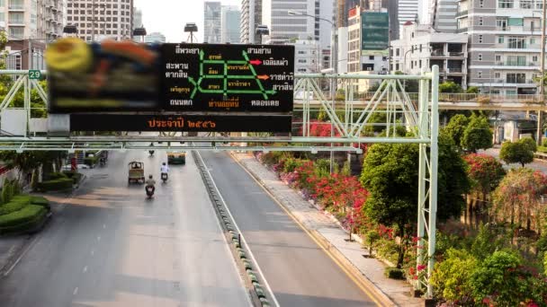 Timelapse shot of intelligent traffics system (ITS) — Stock Video