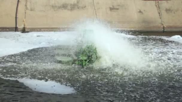 Tratamiento de agua por aireador — Vídeos de Stock