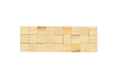 beyaz zemin üzerine küp bloklar