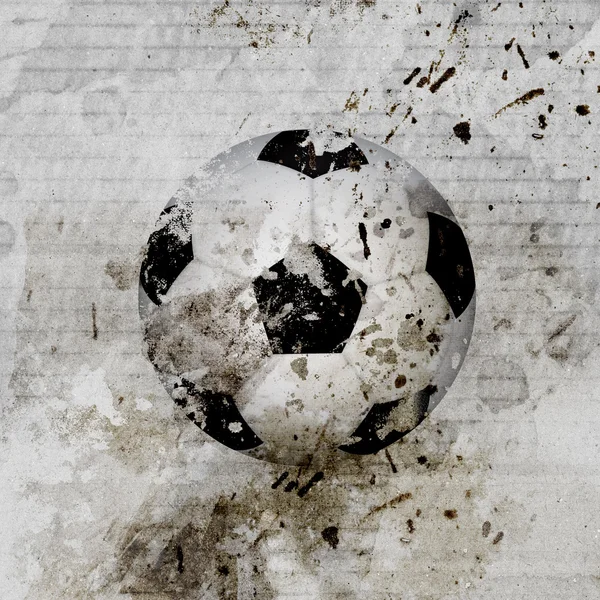 Grungy soccer ball background — Stock Photo, Image