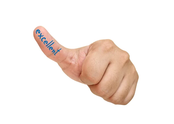Pokaż symbol kciuka — Zdjęcie stockowe