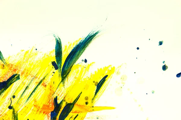 Yellow watercolor paint background — Stock Photo, Image