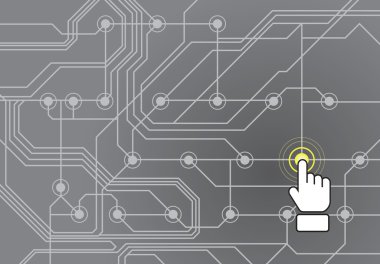 butona basarak elle devre kartı