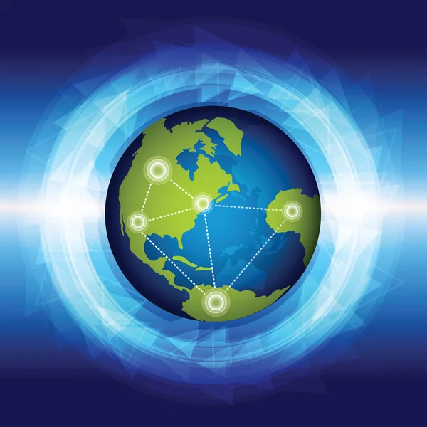 Global connection — Stock Vector