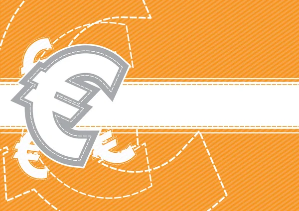 Euro dinero icono fondo diseño — Vector de stock