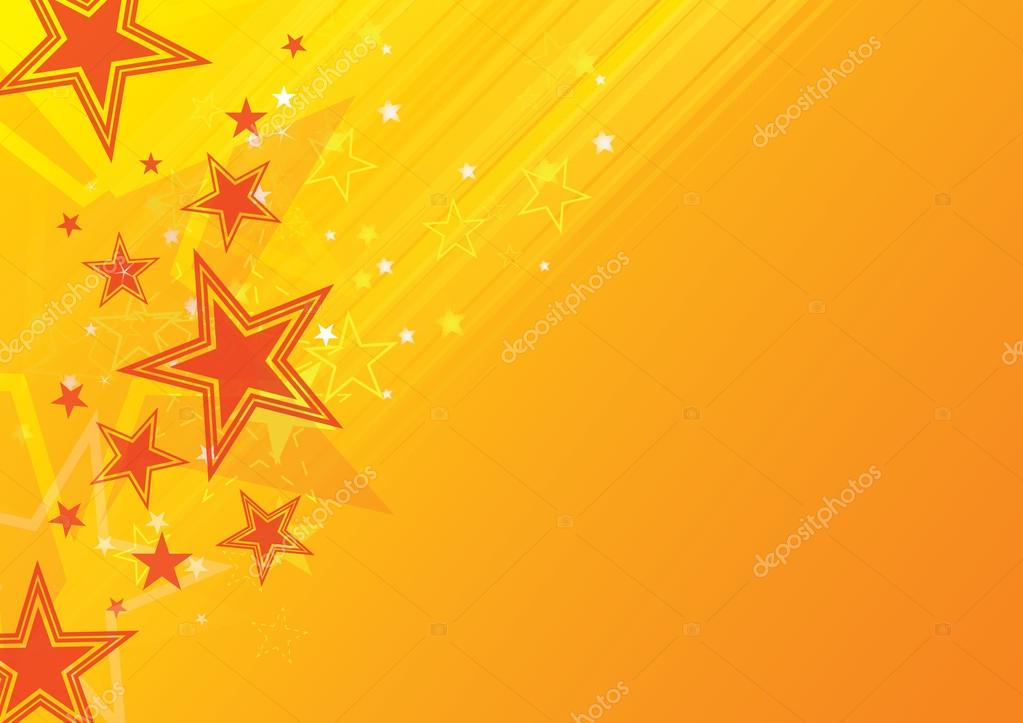 Vector orange star background — Stock Vector © fotographic1980 #13965946