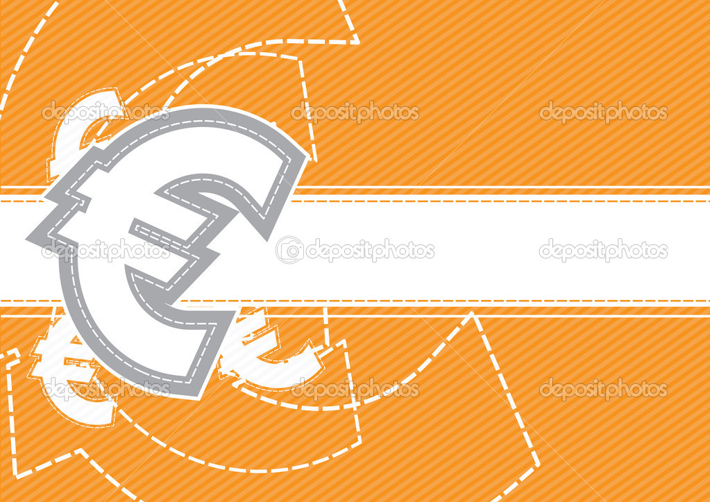 Euro money icon background design