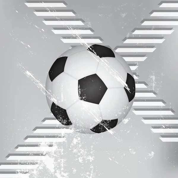 グランジサッカーボールの背景 — ストックベクタ