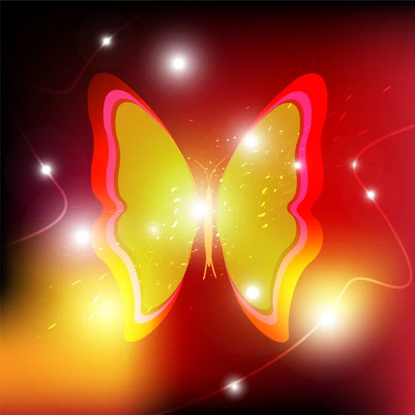 Papillon conception de fond — Image vectorielle