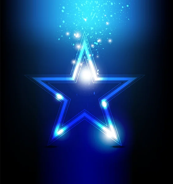 Celebración de estrella brillante — Vector de stock