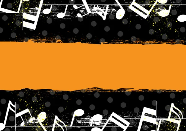 Music grunge banner design — Stock Vector