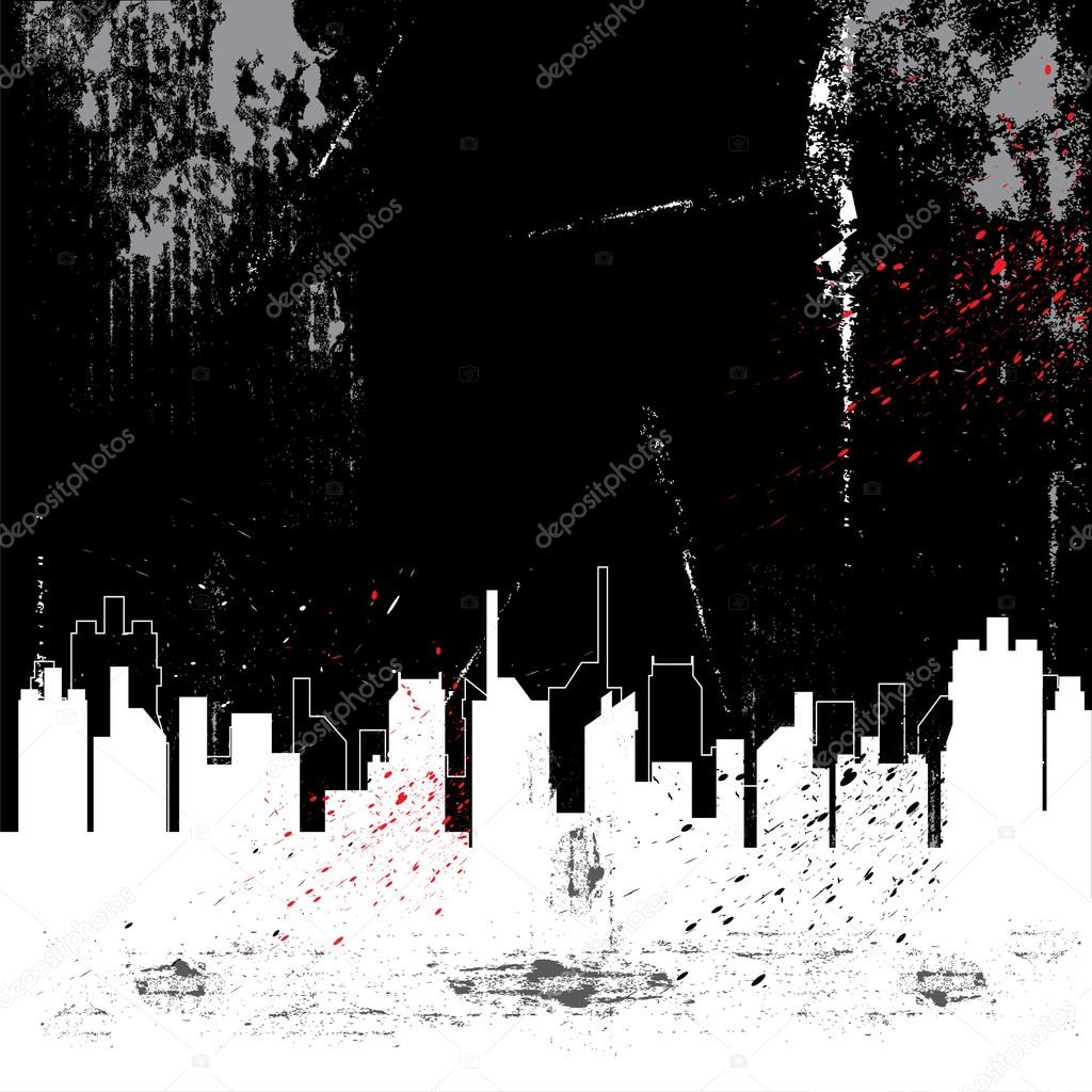 city and grunge background
