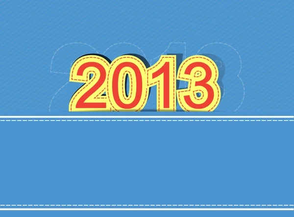 2013 neue Jahr Design Hintergrund — Stockvektor